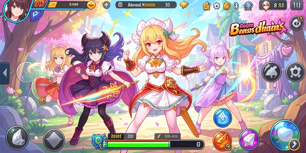 Tangkapan layar menampilkan karakter utama dalam aksi di dunia game.
