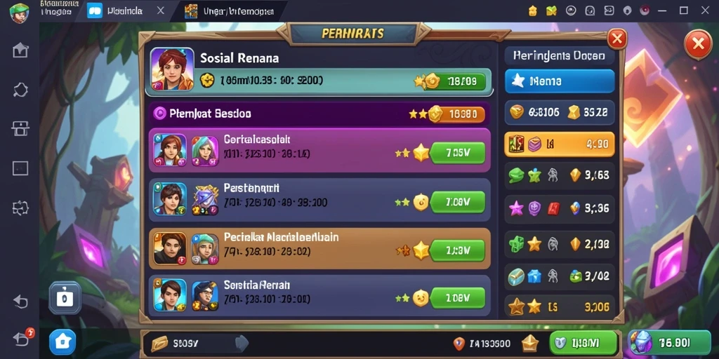 Screenshot menampilkan tampilan menu utama HOKIWON yang menarik.