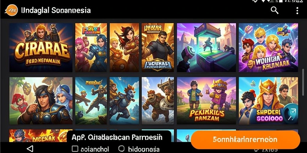 Tampilan awal permainan yang menarik dan interaktif.