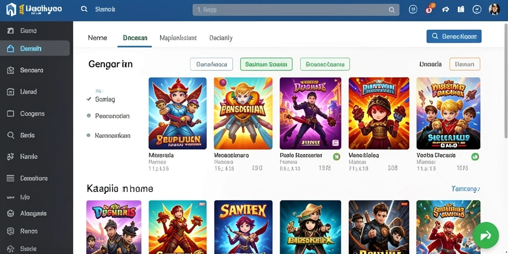 Tampilan antarmuka aplikasi WARUNGBET yang mudah digunakan.